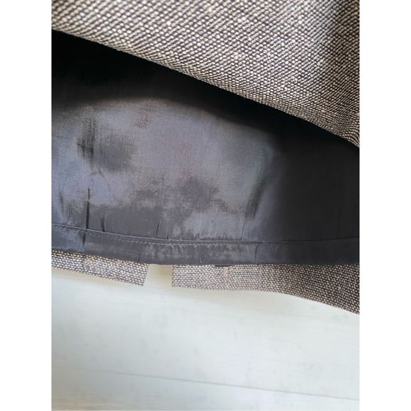 Lafayette 148 New York Virgin Wool Blend Gray Tweed Pencil Skirt, Size 8 - Picture 3 of 7